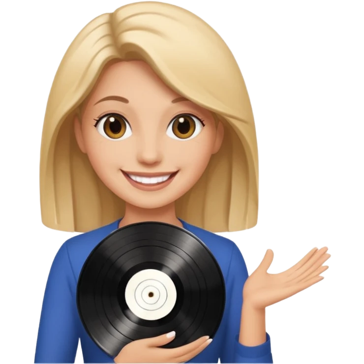 Vinyl Record Collector woman emoji