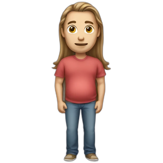 pregnant_clean_shaven_man_with_long_hair emoji