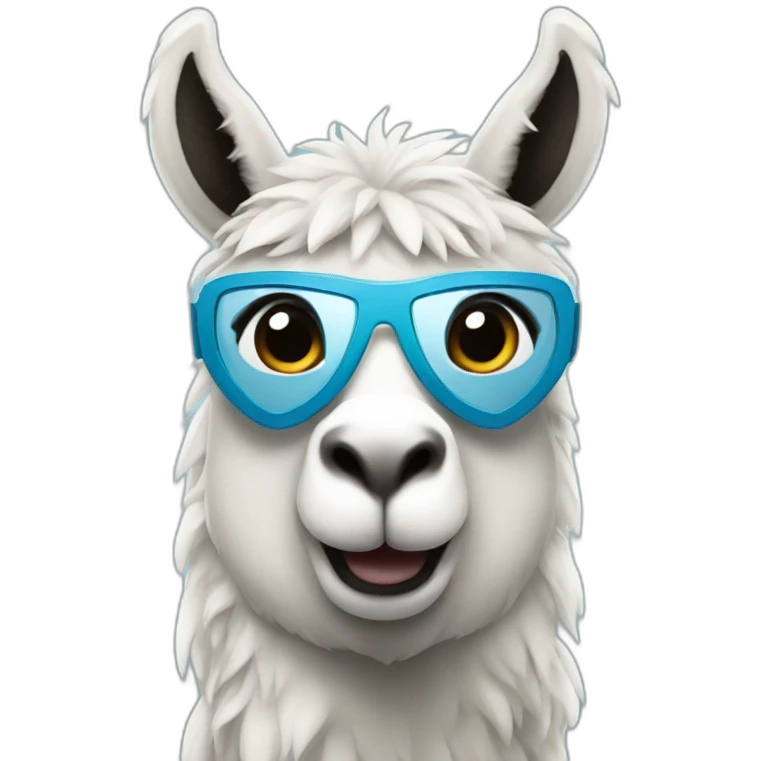 a superhero llama  emoji