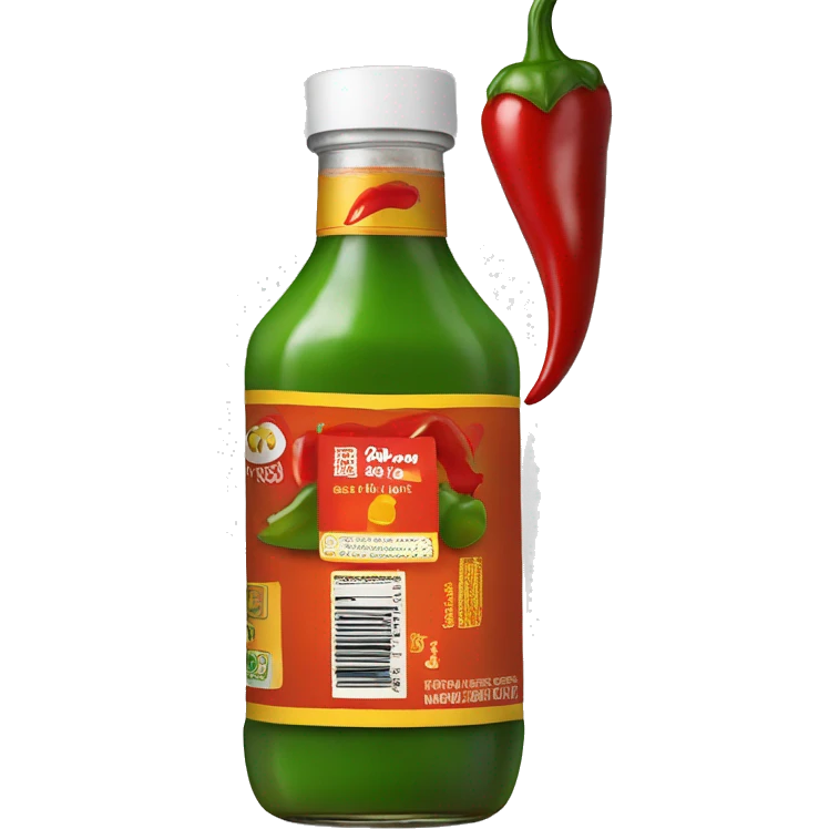 a bottlr of hot chilli sauce emoji
