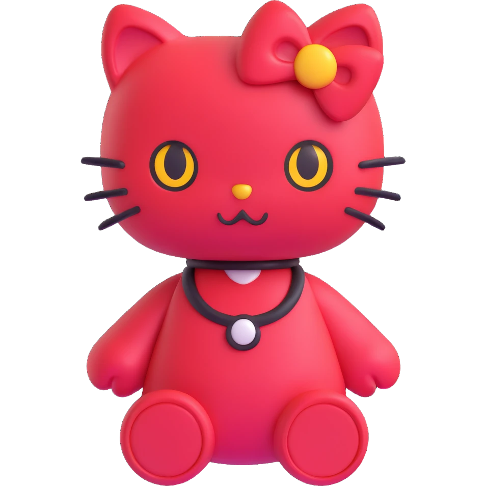 demonic Hello Kitty emoji