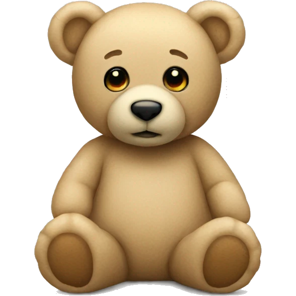 Beige teddy bear  emoji