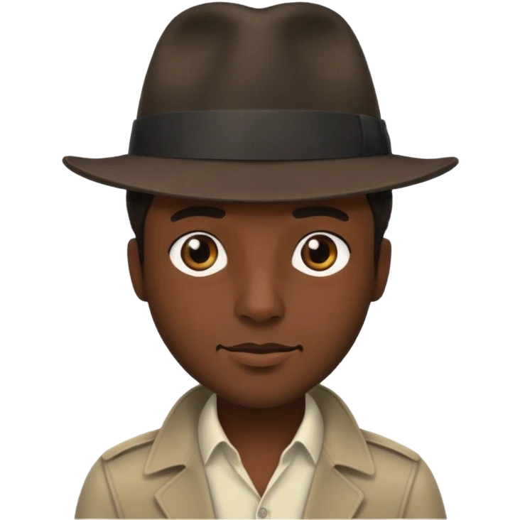 Sassy man in fedora emoji