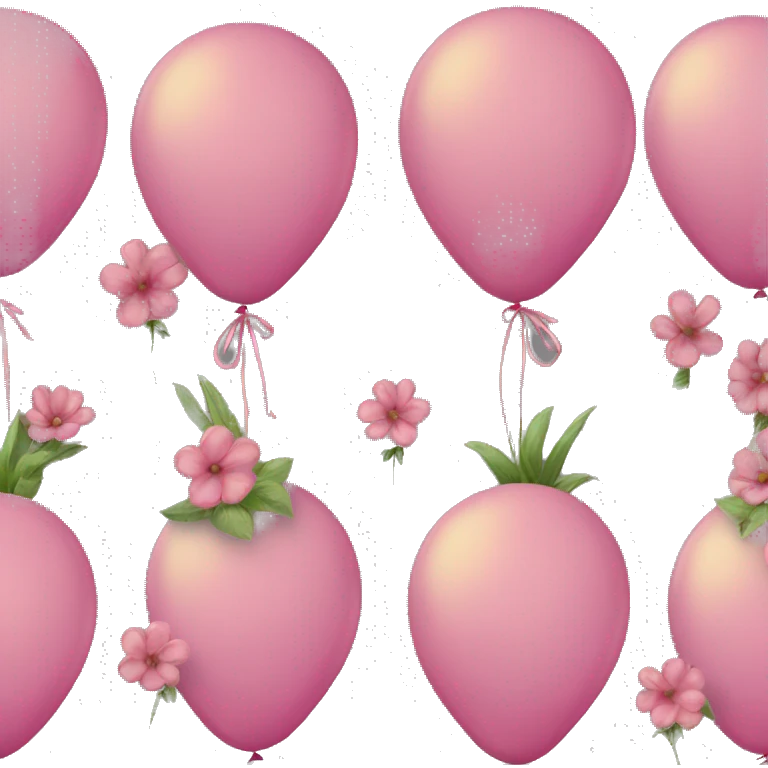 ￼balloons tied to flowers  emoji