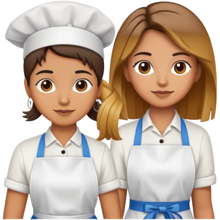 Hairstylist with apron on emoji