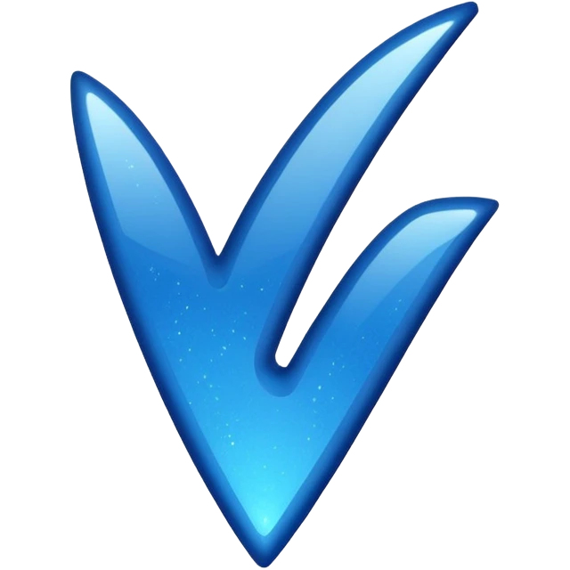 dark blue checkmark with sparkles emoji