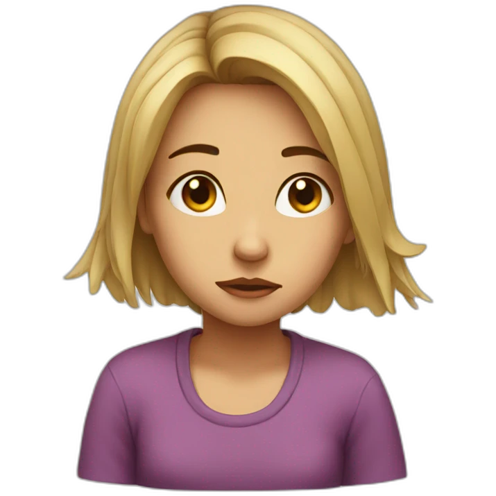 disapointed girl emoji