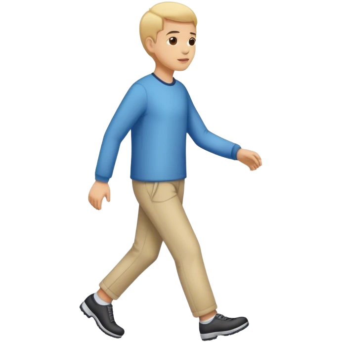 Personne qui marche sur la pointe des pieds en mode discret  emoji