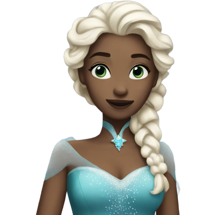 Black Elsa  emoji