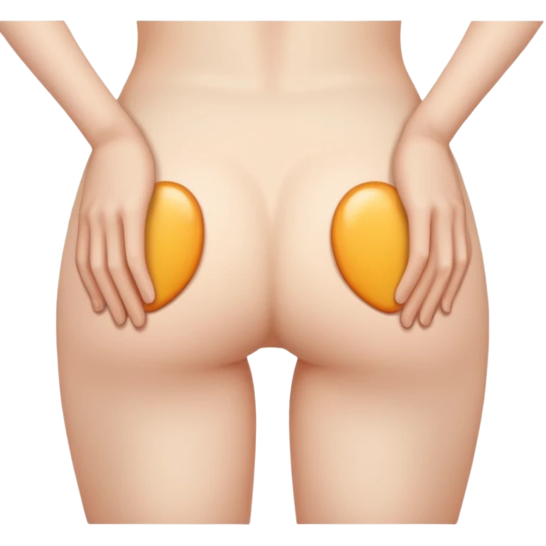 A hand on butt emoji