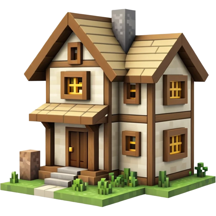 Minecraft house emoji