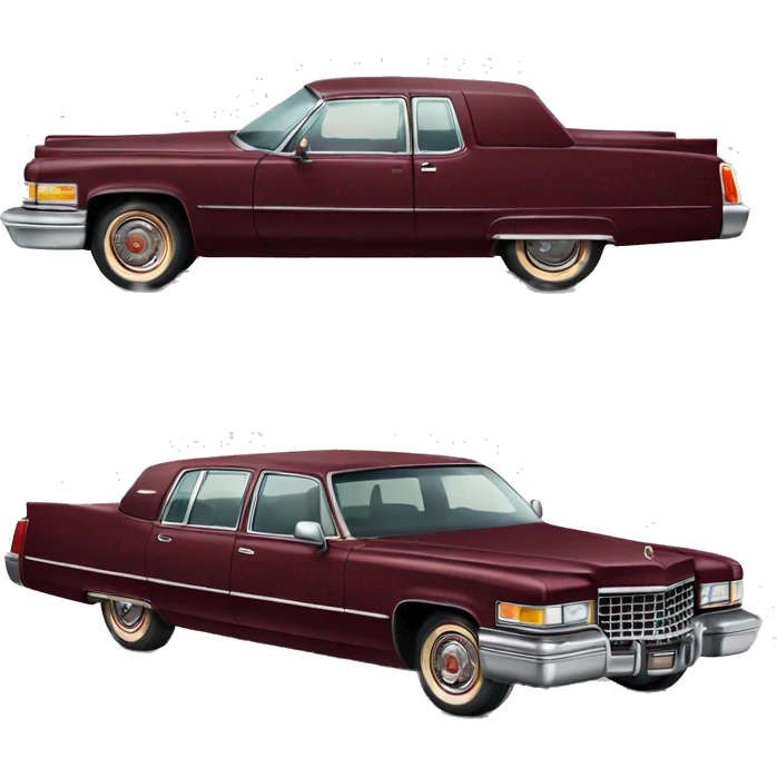 burgundy Cadillac  emoji