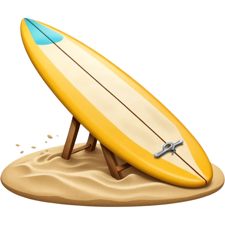 Surfboard Stuck with sand emoji