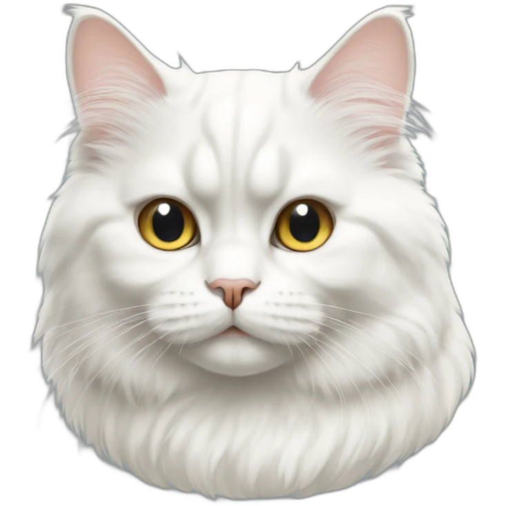 persian white cat emoji