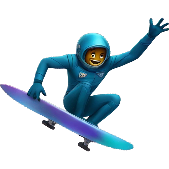 Star surfing in the galaxy  emoji
