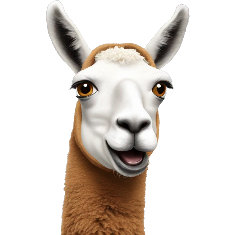 surprised lama emoji