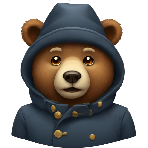 bear with ushanka hat emoji