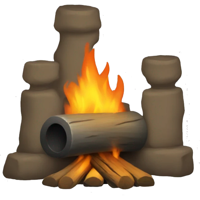 camp fireplace emoji