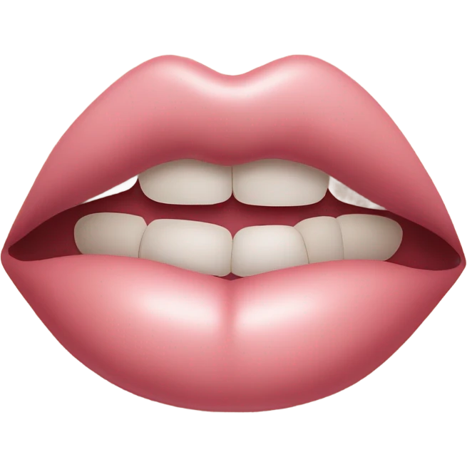 Emoji lip biting emoji