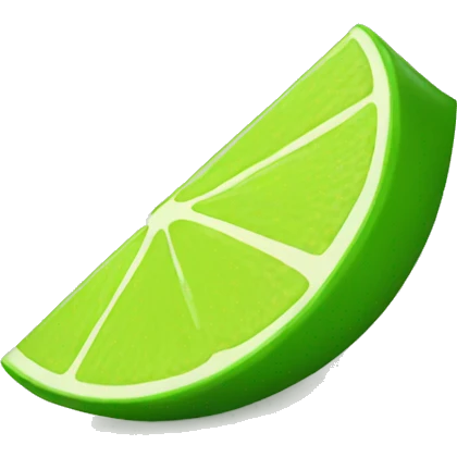 lime wedge emoji