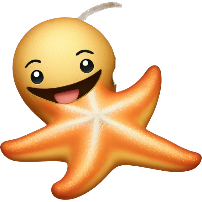 Starfish with coconut bra  emoji