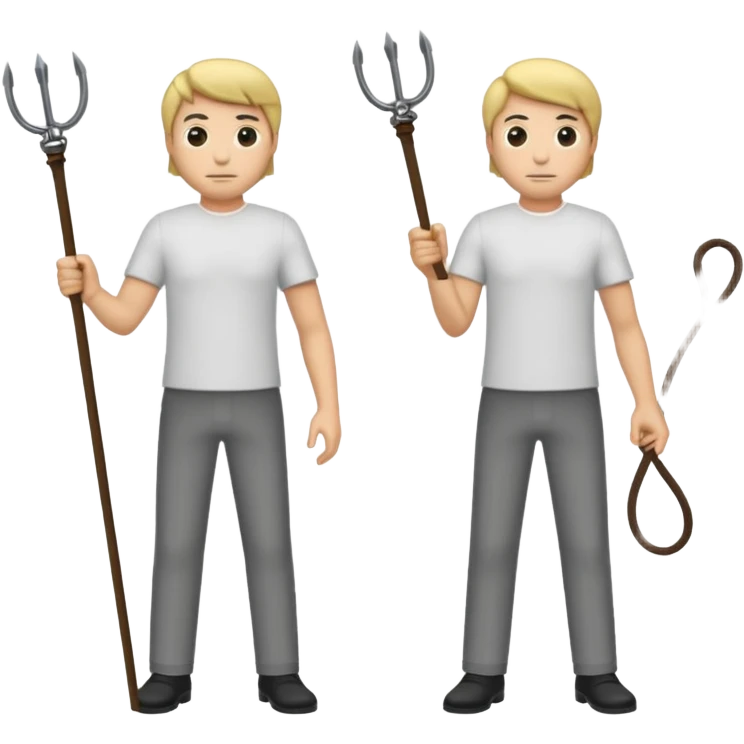 men with whips emoji