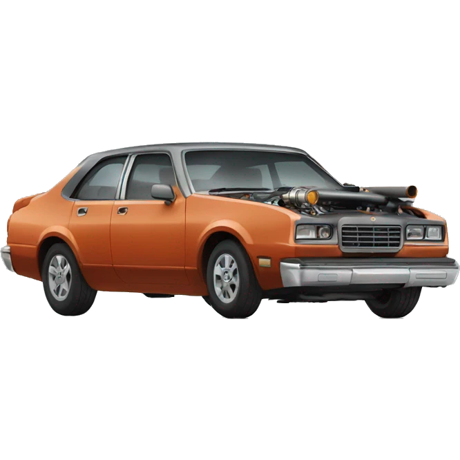 smoking engine of the car emoji