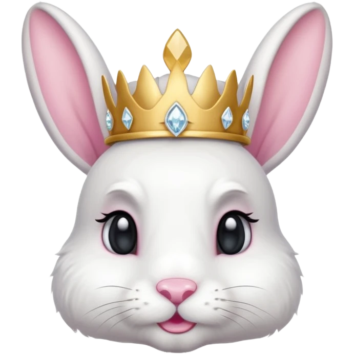 Rabbit King – fluffy white bunny with a small diamond tiara.
 emoji