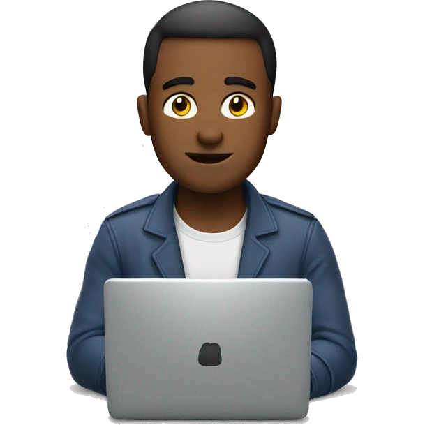 Generate me an emoji who is working on his computer. emoji