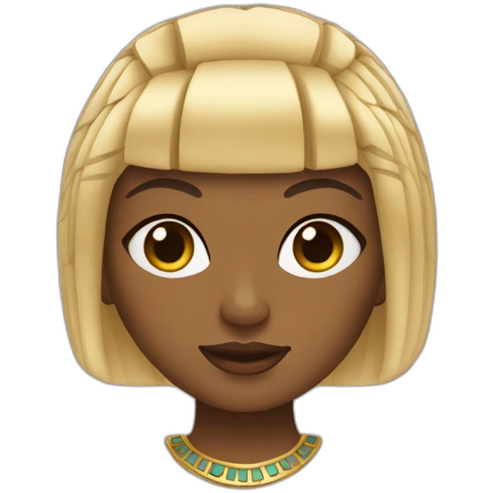 Cleopatra with blonde hair emoji