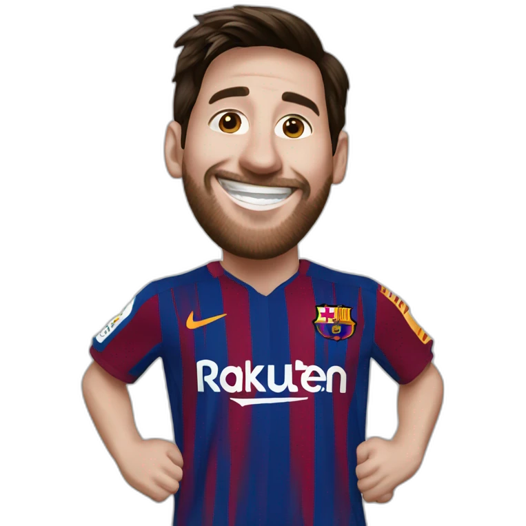 Happy messi emoji