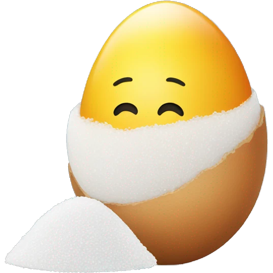Egg with salt emoji