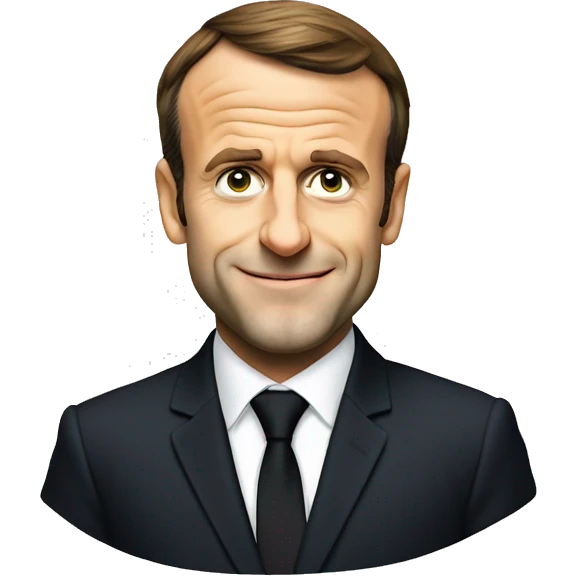 Emmanuel Macron en TMAX emoji