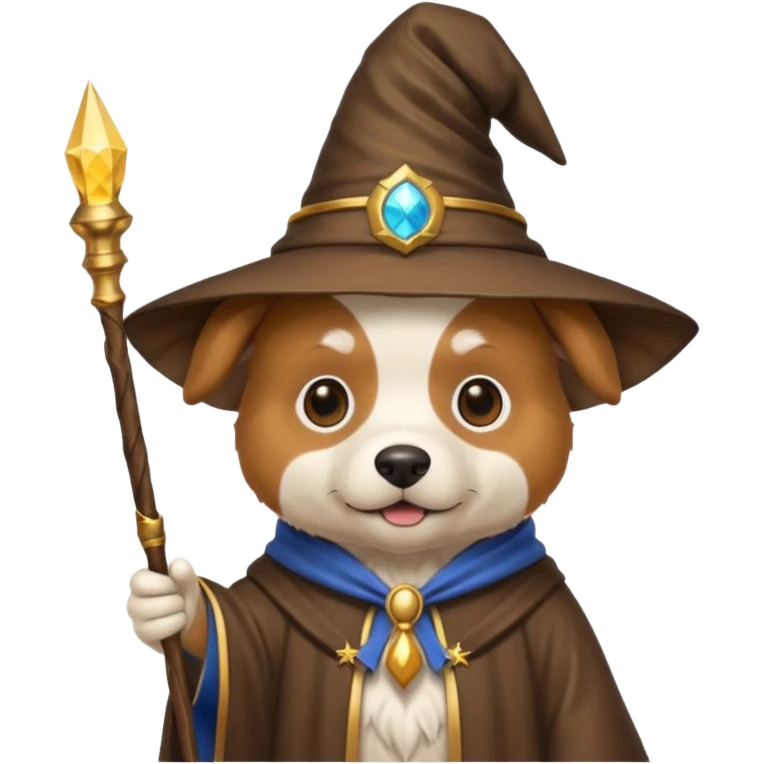 Dog wizard emoji