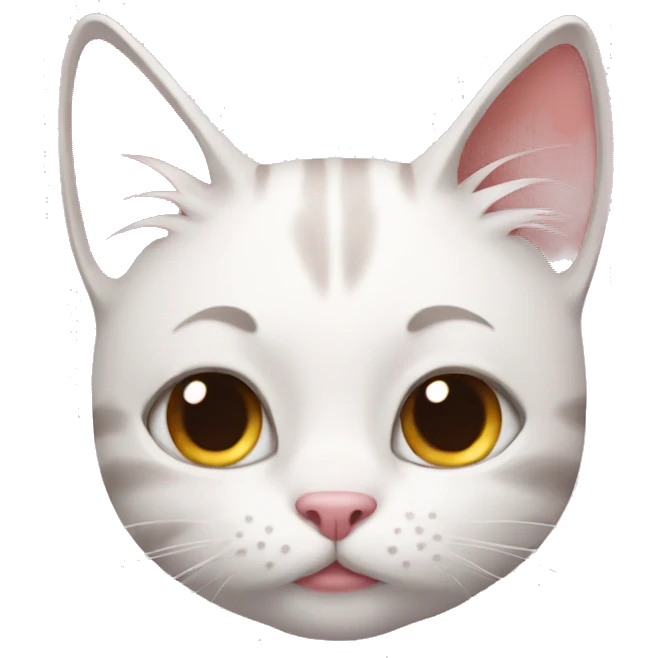 Cat with 🎀 emoji