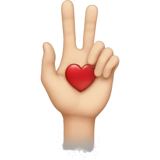 finger heart emoji