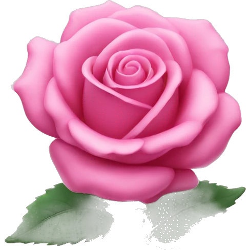 Pink rose wits star emoji