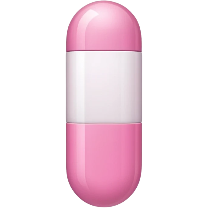 pink and white capsule emoji