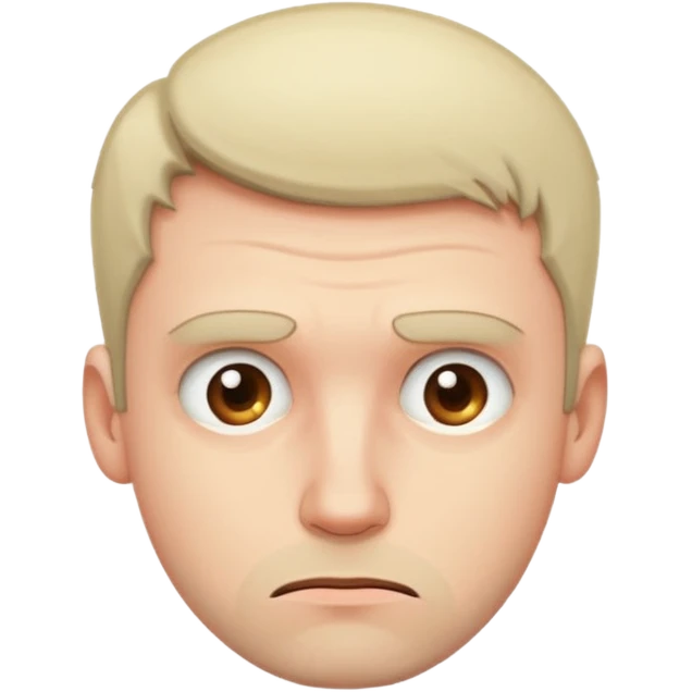 bored man emoji