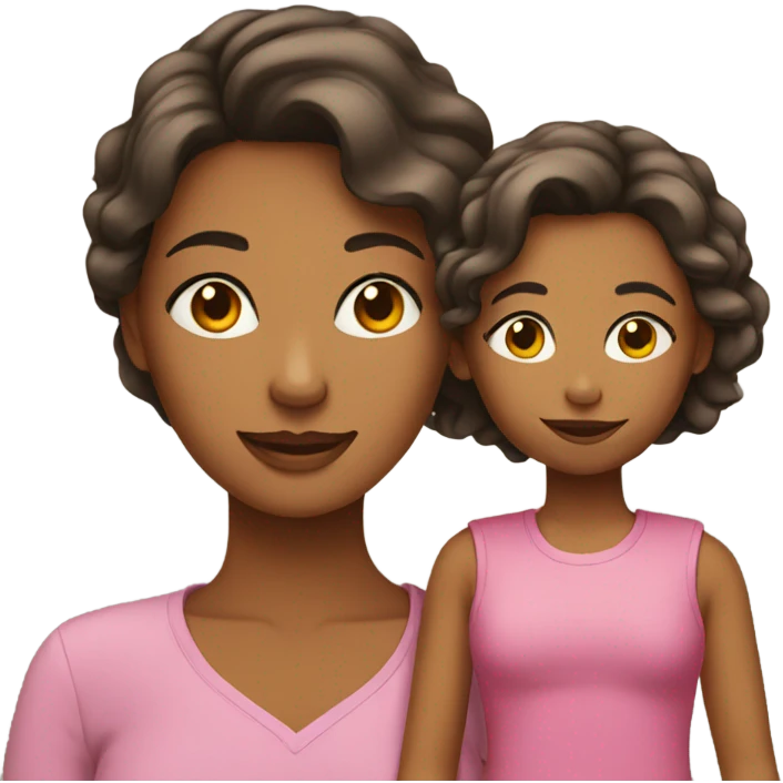 mom with daughter emoji