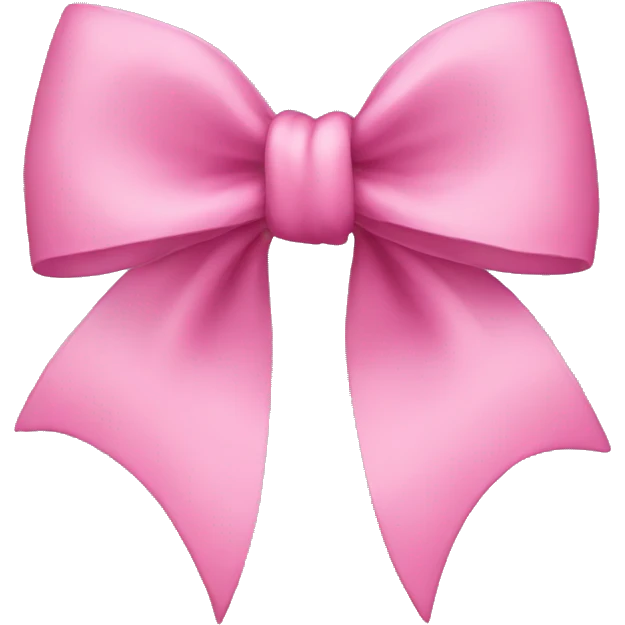 Pink bow emoji
