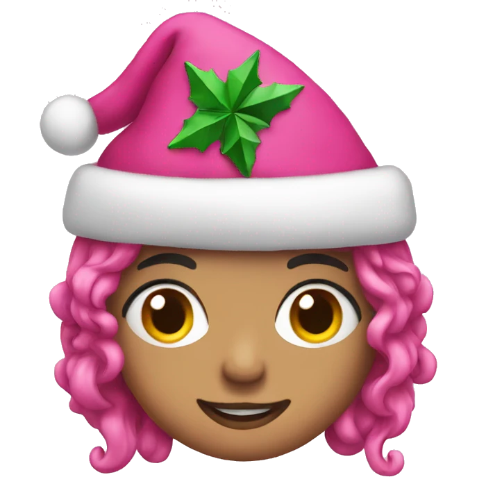 pink christmas  emoji