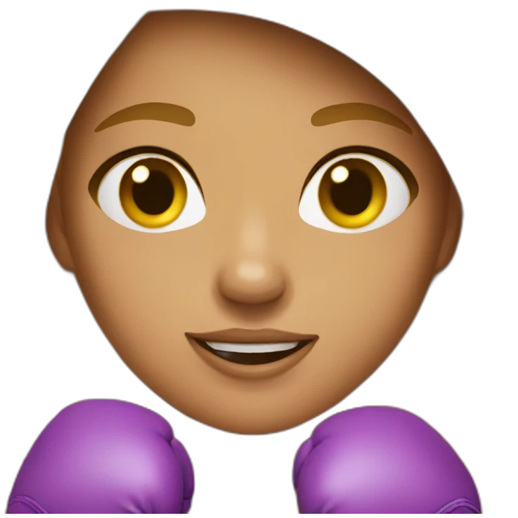 boxer girl emoji