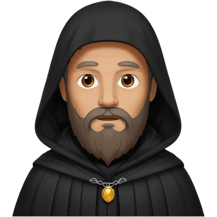 A wandering philosopher in a long black cloak emoji