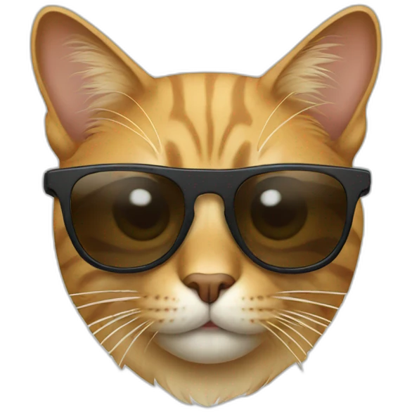 Cat with sunglasses emoji