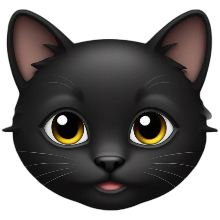 cute black kitty emoji