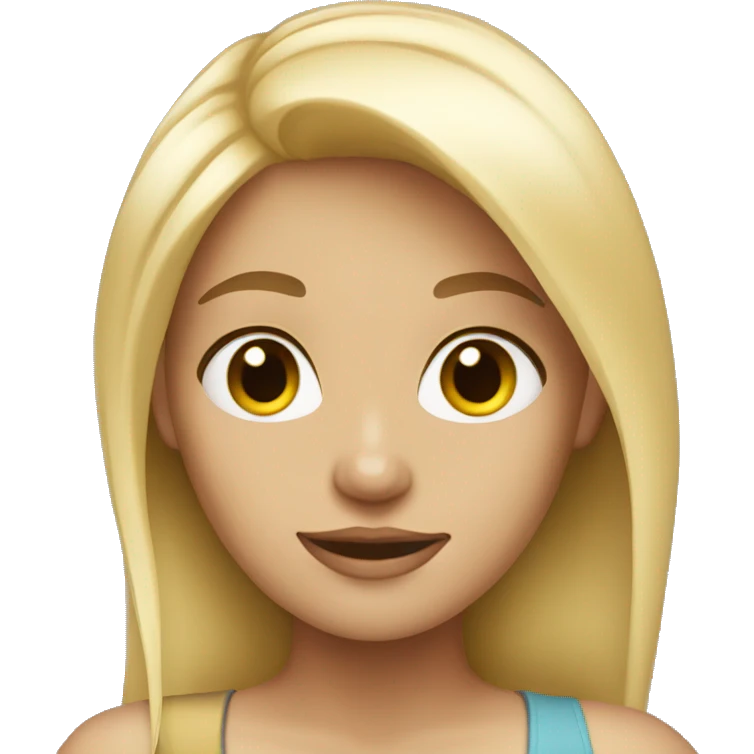 high blonde girl emoji