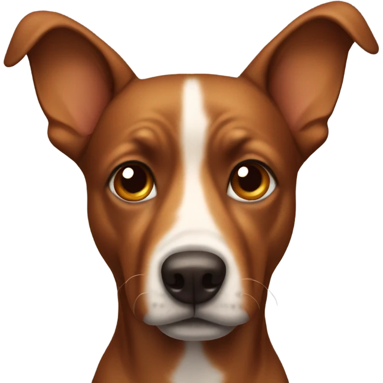 Brown dog with pointy ears emoji