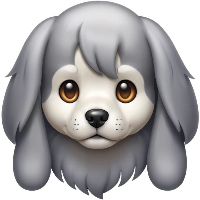 Smoking dog emoji