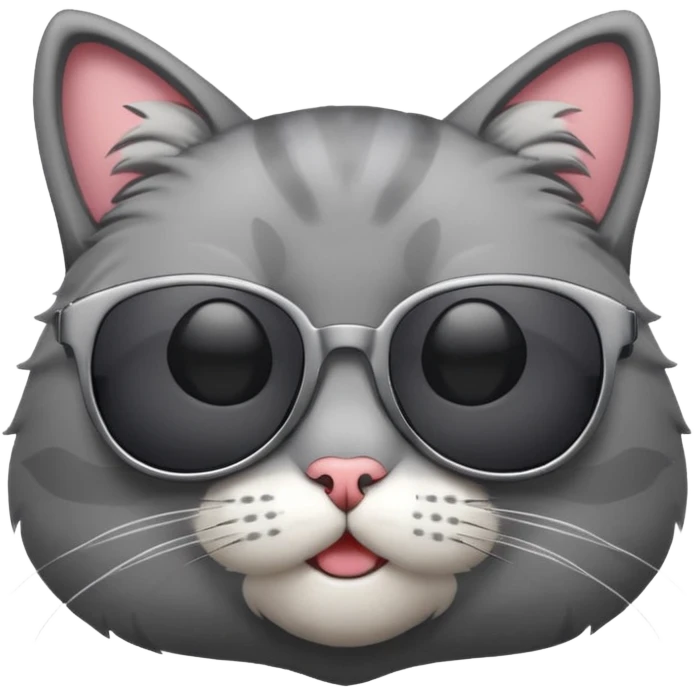 Cat wearing sunglasses emoji